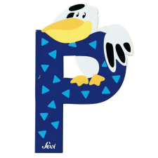 Sevi Sevi Fa betű állatos - P #kék tapéta, díszléc és más dekoráció