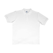 Sg Férfi galléros póló rövid ujjú SG Cotton Polo - 2XL, Fehér férfi póló