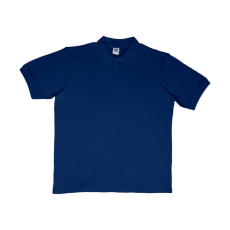 Sg Férfi galléros póló rövid ujjú SG Cotton Polo - 2XL, Sötétkék (navy)