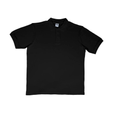 Sg Férfi galléros póló rövid ujjú SG Cotton Polo - 5XL, Fekete