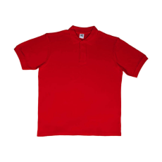 Sg Férfi galléros póló rövid ujjú SG Cotton Polo - 5XL, Piros
