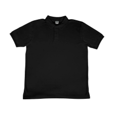 Sg Férfi galléros póló rövid ujjú SG Poly Cotton Polo - L, Fekete férfi póló