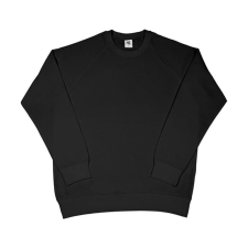 Sg Férfi pulóver hosszú ujjú SG Raglan Sweat - 3XL, Fekete férfi pulóver, kardigán