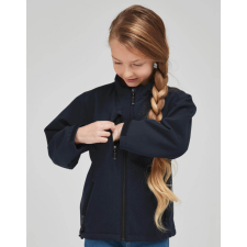 Sg Gyerek hosszú ujjú kabát SG Kids&#039; Softshell Jacket 128 (7-8/L), Fekete gyerek kabát, dzseki