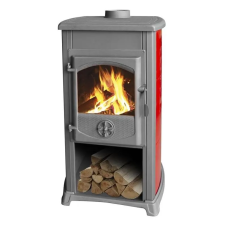  SG PRO 2211174 Thalia Grande Kályha, piros, 12 kW, 120 mm kályha, kandalló