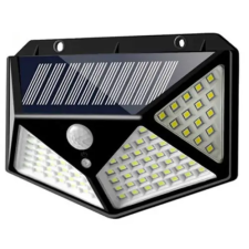  SH-102 Napelemes kültéri fali SMD LED lámpa mozgásérzékelővel - fekete kültéri világítás