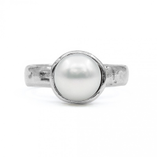 Shablool Izraeli ezüst gyöngy gyűrű &quot;9,5&quot; gyűrű