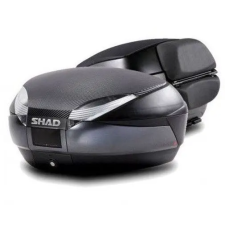 SHAD SH48 Hátsó doboz, Premium Lock zár, karbon fedlap, háttámla, sötétszürke egyéb motorkerékpár alkatrész