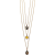 Shaghafi Arany-színes extra hosszú horgonylánc, 80 cm