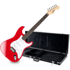 Shaman Element Series Stx-100R Elektromos Gitár Piros Szett Tokkal Együtt gitár és basszusgitár