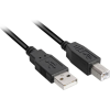 Sharkoon 4044951015276 USB kábel 3 M USB 2.0 USB A USB B Fekete (4044951015276)