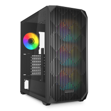 Sharkoon AK3 RGB Midi Tower Fekete számítógép ház