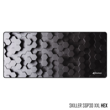 Sharkoon egérpad - skiller sgp30 xxl hex (900 x 400 x, 2,4 mm; varrott szélek; fekete 4044951032198 asztali számítógép kellék