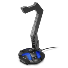 Sharkoon fejhallgató állvány - x-rest fekete 4044951019045 fejhallgató állvány
