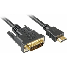 Sharkoon HDMI DVI-D Átalakító Fekete 5m 4044951015238 kábel és adapter