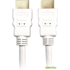 Sharkoon HDMI Összekötő Fehér 1m 4044951015139 kábel és adapter
