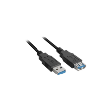 Sharkoon Kabel USB 3.0 Verlängerung  2,0m           schwarz (4044951015689) kábel és adapter