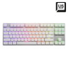 Sharkoon PureWriter TKL RGB Mechanikus (Kailh Red) USB Gaming Billentyűzet - Angol (US) - Fehér (4044951034284)