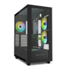 Sharkoon Rebel C60 RGB számítógépház fekete