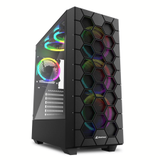 Sharkoon RGB HEX Számítógépház - Fekete számítógép ház