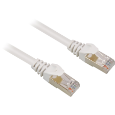 Sharkoon S/FTP Cat6 Patch kábel 0.25m - Fehér (4044951015030) kábel és adapter
