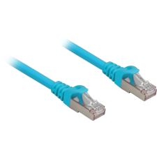 Sharkoon S/FTP Cat6a Patch kábel 5m - Kék (4044951018789) kábel és adapter