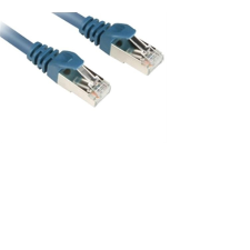 Sharkoon S/FTP CAT7a Patch kábel 10m Kék kábel és adapter
