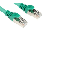 Sharkoon S/FTP CAT7a Patch kábel 1m Zöld kábel és adapter