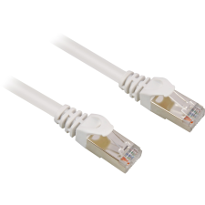 Sharkoon S/FTP CAT7a Patch kábel 5m Fehér kábel és adapter