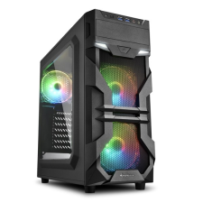 Sharkoon VG7-W RGB ATX fekete ablakos gamer számítógép ház számítógép ház