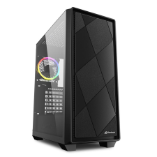Sharkoon VS8 RGB Black táp nélküli ablakos ház fekete (4044951039081) (4044951039081) számítógép ház