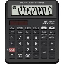 Sharp EL-CC12D Asztali számológép Black számológép