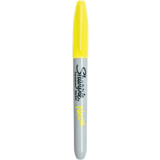 Sharpie Alkoholos marker, 0,9 mm, gömbölyű, Sharpie NEON, neonsárga (NSH1888991) filctoll, marker