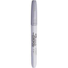 Sharpie Alkoholos marker, 1,4 mm, gömbölyű, Sharpie Metallic, ezüst (NSH1891063) filctoll, marker