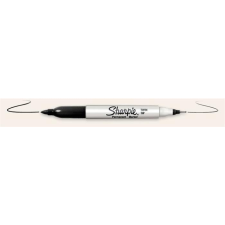 Sharpie Twin Tip Alkoholos marker - Fekete (NSH0811100) filctoll, marker