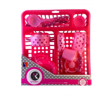 Shaxian Toys Játék edényszárító készlet pöttyös konyhakészlet