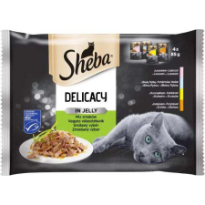 Sheba 4x85 g tasakos cicaeledel MIX macskaeledel