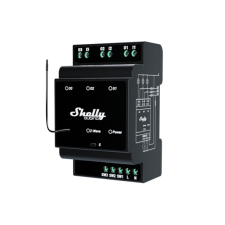 Shelly Z-Wave Pro 3, 3 fázisú kapcsoló, Maximum 48A okos kiegészítő