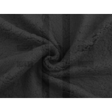  Sherpa dekor/ruházati szörme - Fekete dekorációs kellék