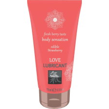 Shiatsu Love Lubricant edible - Strawberry 75ml síkosító