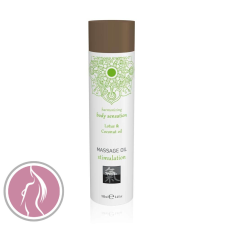 Shiatsu Massage oil stimulation - Lotus & Coconut oil 100ml masszázsolaj és gél