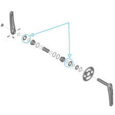 Shimano HAJTÓKARHOZ FC-M6130 SPACER AND RING kerékpár hajtómű