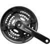 Shimano hajtómű ty 175mm-48x38x28f négyszögtengelyes fekete hg 6/7/8-as lv kerékpáros