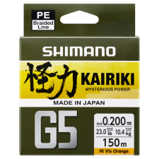  Shimano Kairiki G5 Braid Line 150m 0,15mm 5,5kg - Orange - Original Japan Products (LDM51UE150150H) horgászzsinór