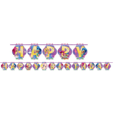 Shimmer és Shine Magic Happy Birthday felirat 200 cm party kellék