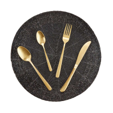 SHINE ON étkezési alátét gyöngyökkel, fekete Ø35 cm konyhai eszköz
