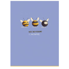 SHKOLYARYK Füzet, tűzött, A4, kockás, 40 lap, SHKOLYARYK, "Bee different", vegyes füzet