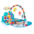 Shopever 668-96 Többfunkciós játszószőnyeg babáknak zenével és játékokkal, majmos, kék