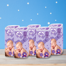 Shoppy New Love Premium comfort gyermek eldobható pelenka, 3 MIDI, 4-9 kg, 5x48 db pelenka