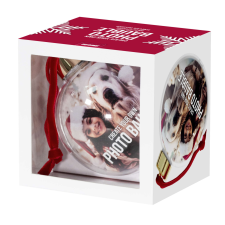  Shot2Go Fényképtartós, Gömb Alakú Karácsonyfadísz, 1 db/csomag karácsonyi dekoráció